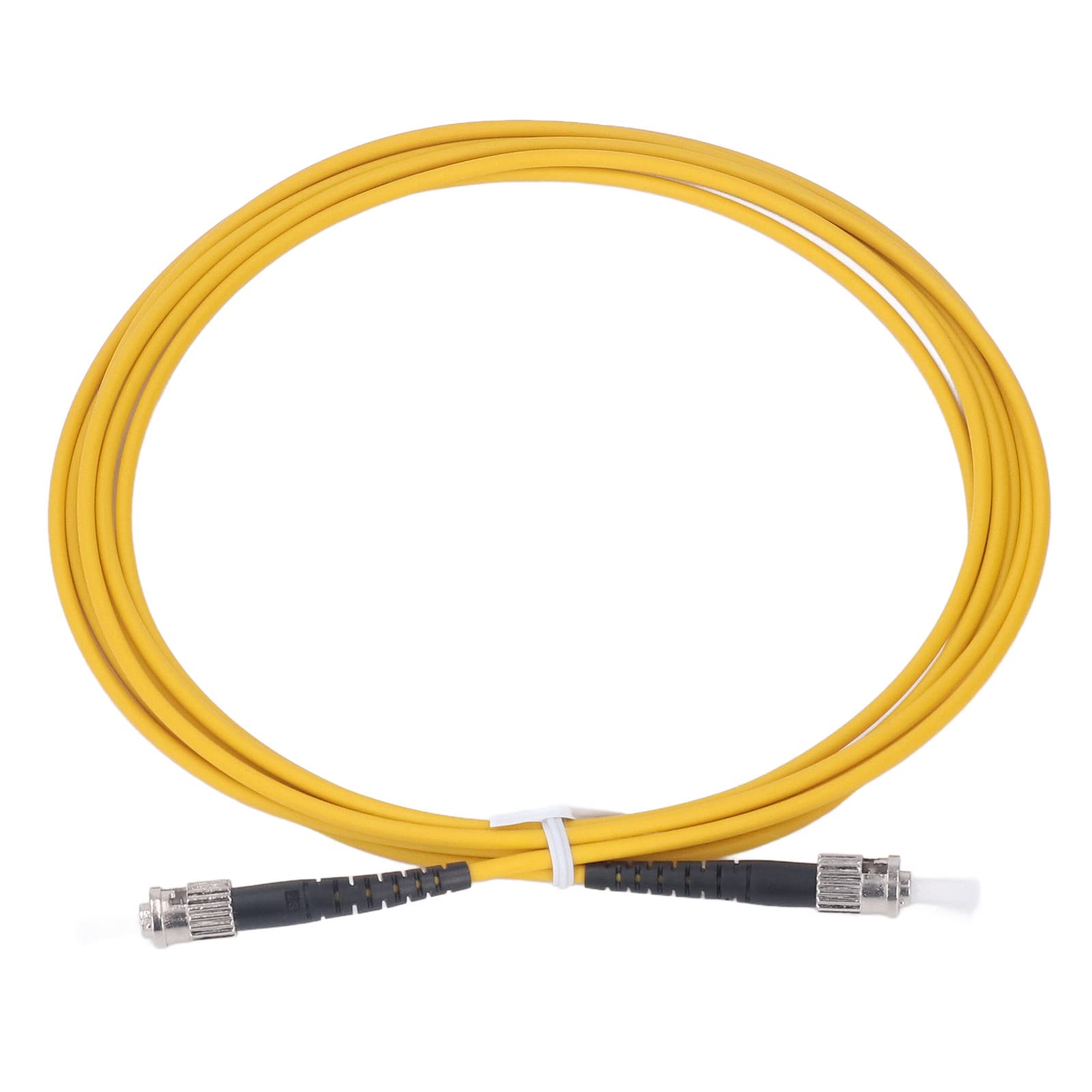 ViaGasaFamido 5 Pcs BJ-UPC/ST-UPC/ST-SM 3 Meter ST To ST Single Mode Fiber Patch Cable, Optical Fiber Patch Cord Halogen Free LSZH Coat Optical Fiber Extension Cord
