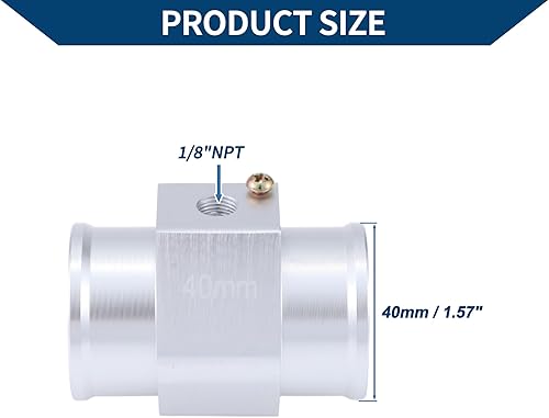 Miniatura 3 de ACROPIX Kit de sensor universal de temperatura de agua de 12 V24 V, adaptador de tono plateado de 18 "NPT de 1.57 pulgadas, 170'F encendido - 155'F