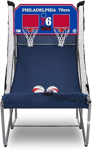 Miniatura 32 de Pop-A-Shot - Home Dual Shot Arcade Basketball Game with NBA Graphics l Sensor Scoring l 16 Game Modes l 7 Balls l Foldable Storage l for All NBA Fans