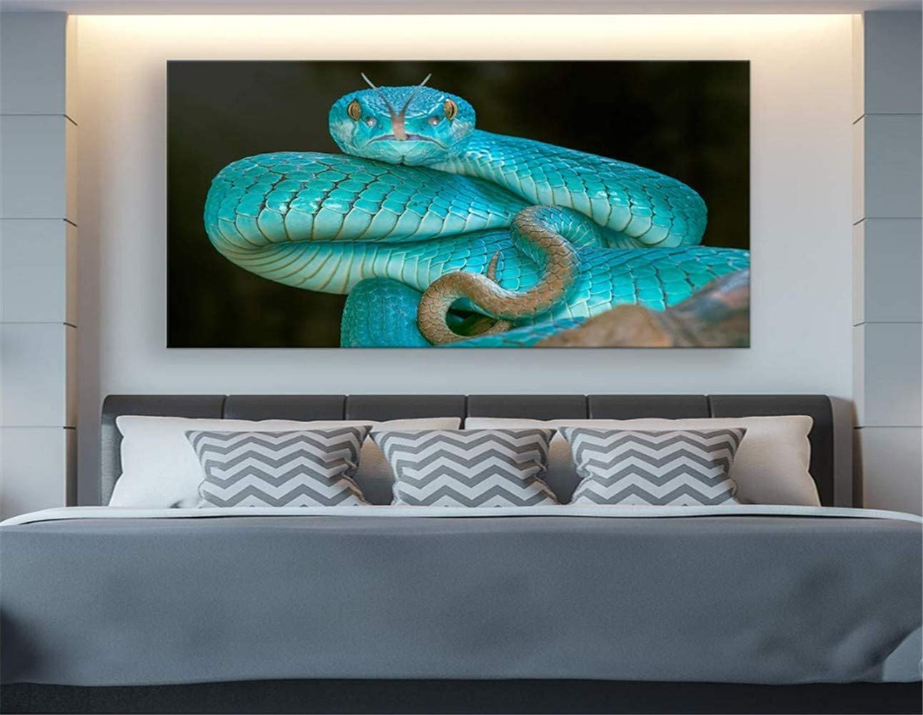 DIY 5D Diamantmalerei Set – Vollbohrer Schlange 50x70cm / 20x28 Zoll, Inkl. Kristalle & Zubehör