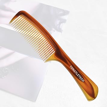 Large Hair Detangler Comb - Wide Tooth Detangling Brushes Barber Combs Hairdressing Styling Combs Heat Resistant Anti-static Handgrip Comb for Long, Wet or Curly Hair