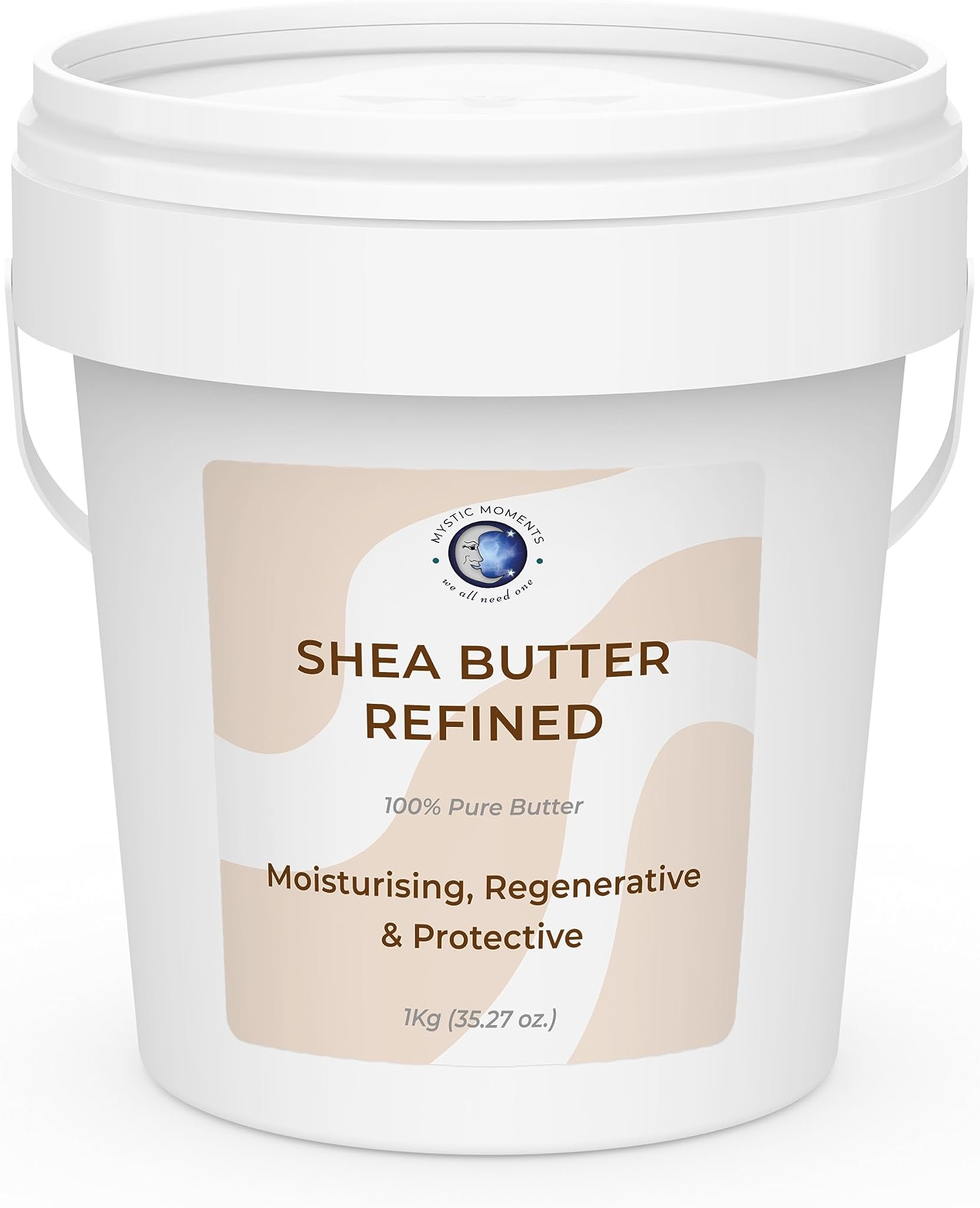 Mystic Moments | Shea Butter Refined Butter 1Kg - Pure & Natural Cosmetic Butters Vegan GMO Free