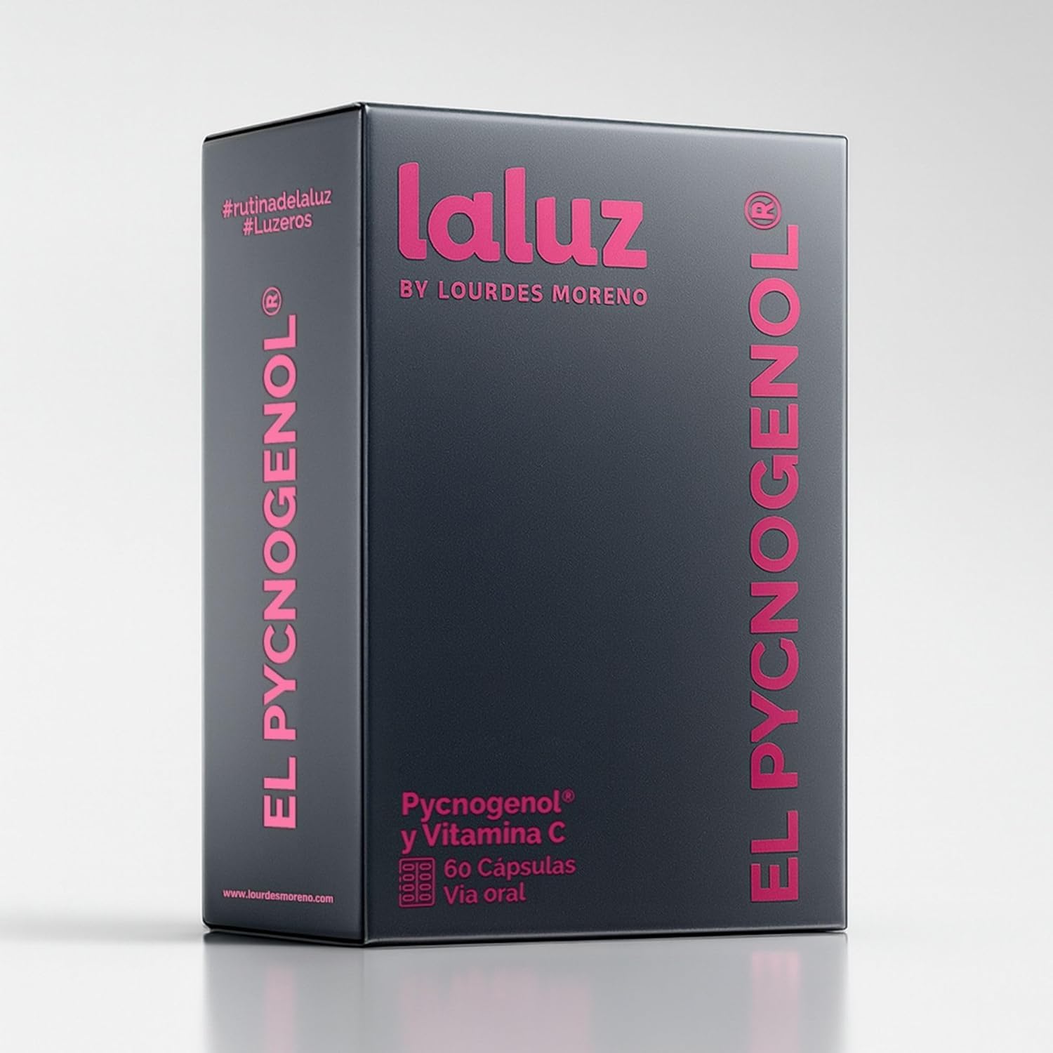 LaLuz by Lourdes Moreno | Suplemento Antioxidante Avanzado con Pycnogenol, Vitamina C y Astrágalo | Inmunidad, Vitalidad y Protección Celular | Apoyo Diario Frente al Estrés Oxidativo | 60 cápsulas