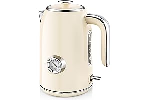 SULIVES Retro Electric Kettle: Vintage Charm with Modern Convenience