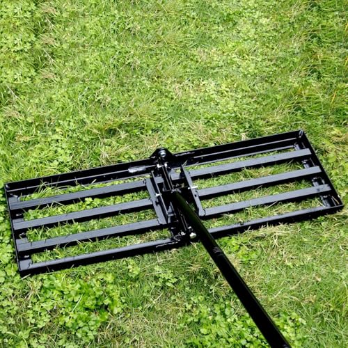 75x25 cm Garten Rasen Rakel Rasen Rasen-Rakel mit 1.9 Meter Stiel...