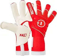Luva de Goleiro Campo e Society Profissional N1 Sirius Cor:Red, Tamanho:8