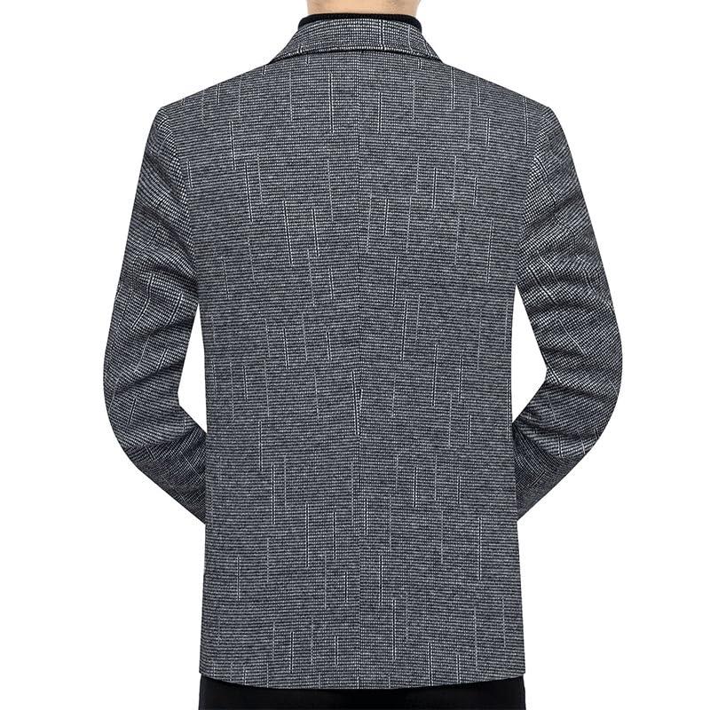 Mens Gray Houndstooth Blazers Casual Sport Coats Lightweight Two Button Suit Jacket for Wedding Prom Homecoming3