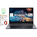 Lenovo IdeaPad 15.6" Laptop, 20GB RAM 1.6TB Storage (1TB SSD+128GB eMMC+512GB SD Card), Windows 11 Pro with 1-Year Microsoft Office 365 Included, Intel Celeron Processor, PLUSERA Earphones