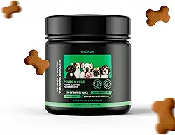 Suplemento Vitamínico Saboroso para Cães VYGROX 150g Pelo e Derme Saudáveis com EPA + DHA Ômega 3, Extrato de Cúrcuma e Yucca, Sabor Frango e Batata Doce