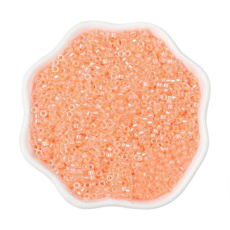 THAYLA 31000/62000 szt. 2,5 mm świecące szklane koraliki z nasionami do produkcji biżuterii kucyk koraliki ryżowe mini koraliki nasiona do bransoletki DIY koraliki perłowe nasiona