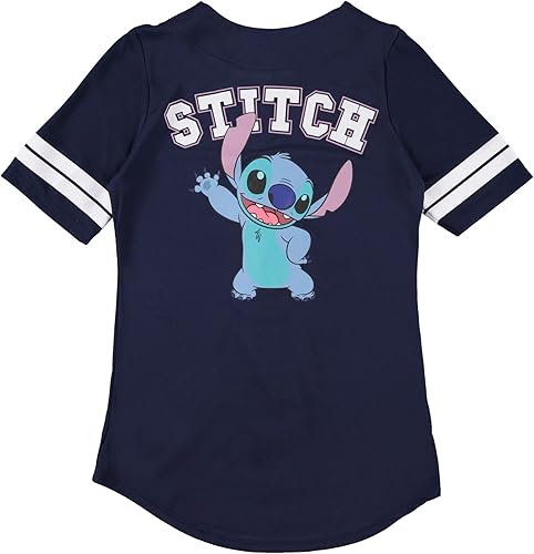 Miniatura 2 de Disney Lilo and Stitch - Camiseta de béisbol clásica para mujer, Lilo y Stitch
