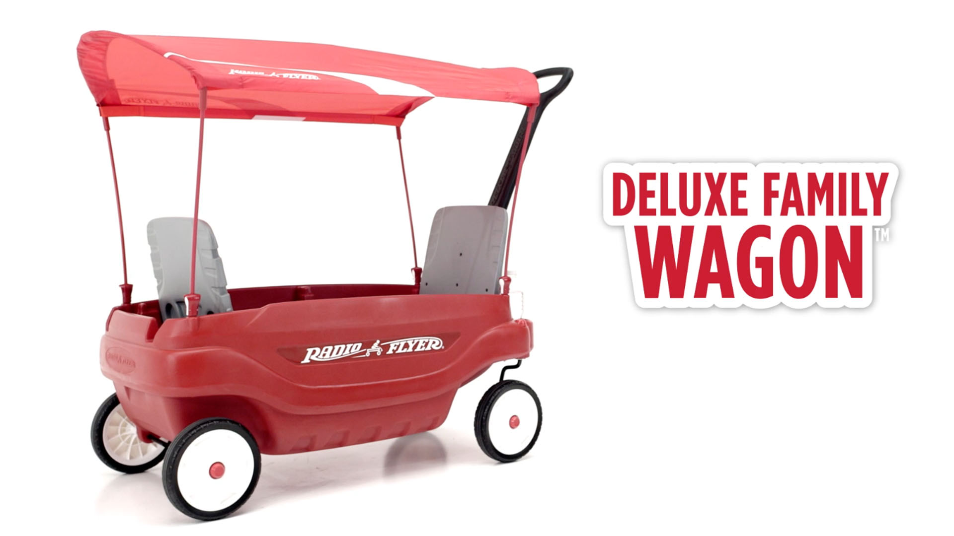Radio Flyer Deluxe Family Wagon with Canopy