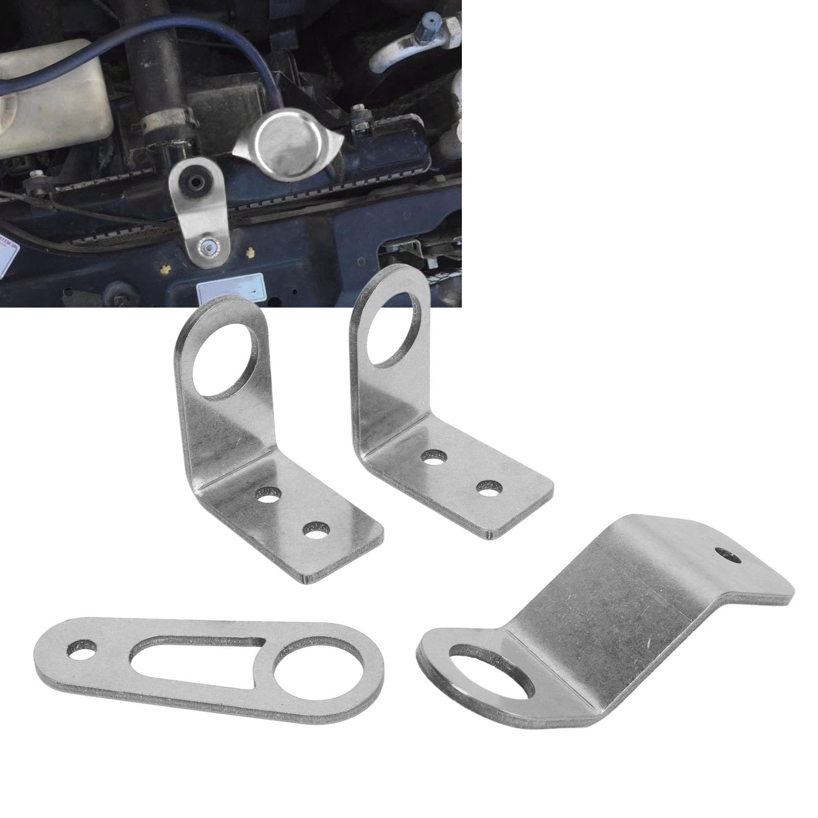 Kit Support Radiateur Boulonné Métal Pour Civic DC2 EK - Compatible K20 K24 K-Swap