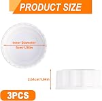3 Pcs Travel Bottle Caps for Philips Avent Wide-Mouth Glass Plastic Baby Bottle Lids Cover Replacement