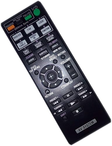Mando a distancia reemplazado compatible con Sony HBD-DZ175 DAVDZ340 DAV-TZ510 HBDDZ730 HBD-TZ715 Receptor de audio/video AV Sistema de cine en casa