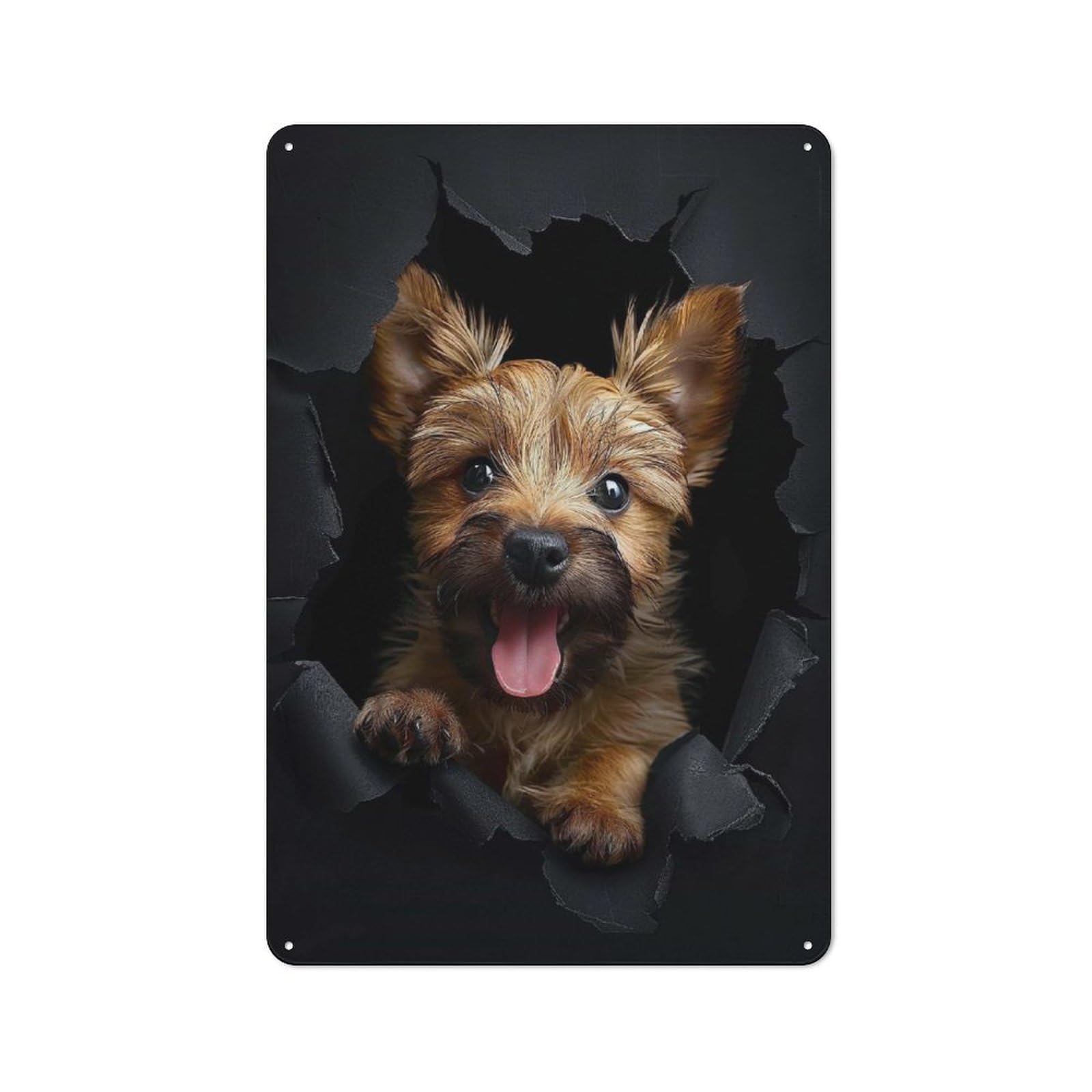 Junmoney Style-18 Shed Style Norwich Terrier Tin Sign 30X20cm, Utility Space Decor For Greenhouse, Garden Room, Cafe Or Entryway