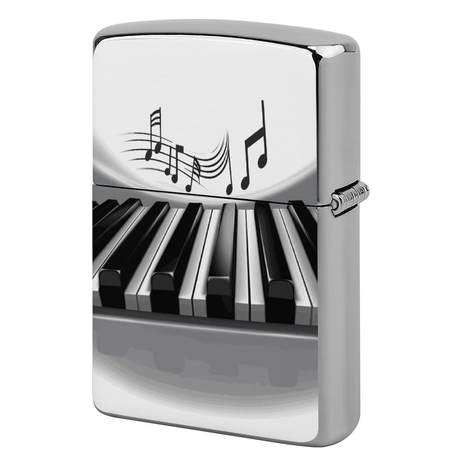 Fodpand Style Piano Music Symbol Metal Lighter Case Cover Lighter Sleeve