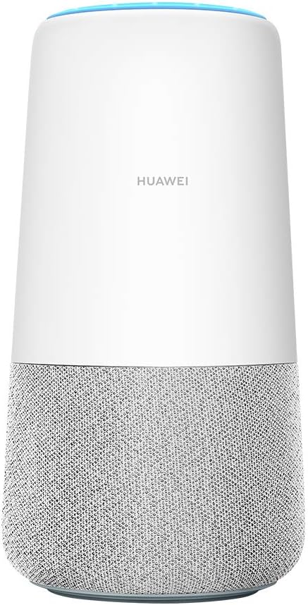 Huawei AI Cube, 3 In 1 - Alexa Enabled, Smart Speaker and high speed 4G Router, Unlocked- White/Grey Fabric, Sleek