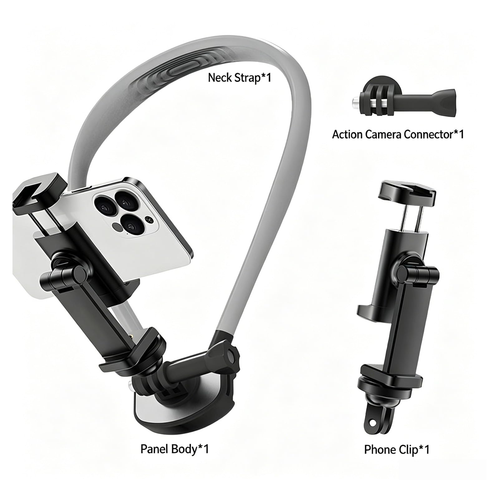 Nacken Telefonhalterung mit stabilem Magnetgriff, ideal für Läufer und Reisende Permanente magnetische Halterung für Outdoor Telefone