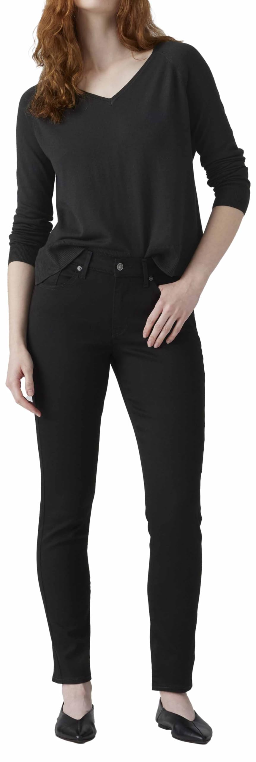 Levi's Women's Classic Skinny, Soft Black Lse, 32W / 32L