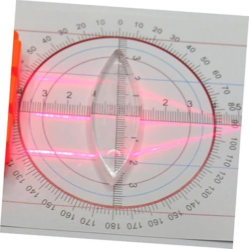 Miniatura 3 de FESTFENDS Optical Physics Experiment Kit Prism Optic Reflector Convex Lens Three Light Source Apparatus Plastic Lens Physics Prism Teaching