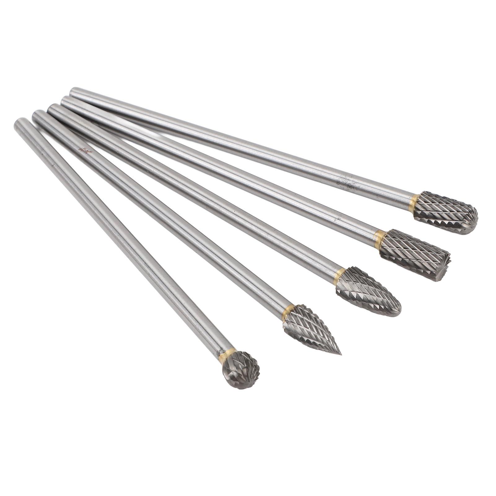 CHICIRIS Wolframstahl-Karbid-Frässtift-Set, 10-teilige Doppelschnitt-Rotationsfeile-Raspel mit 1/8 Schaft, Zum Schleifen von Metall, Holz, Gravieren, Polieren, Schnitzen (6 * 10mm)