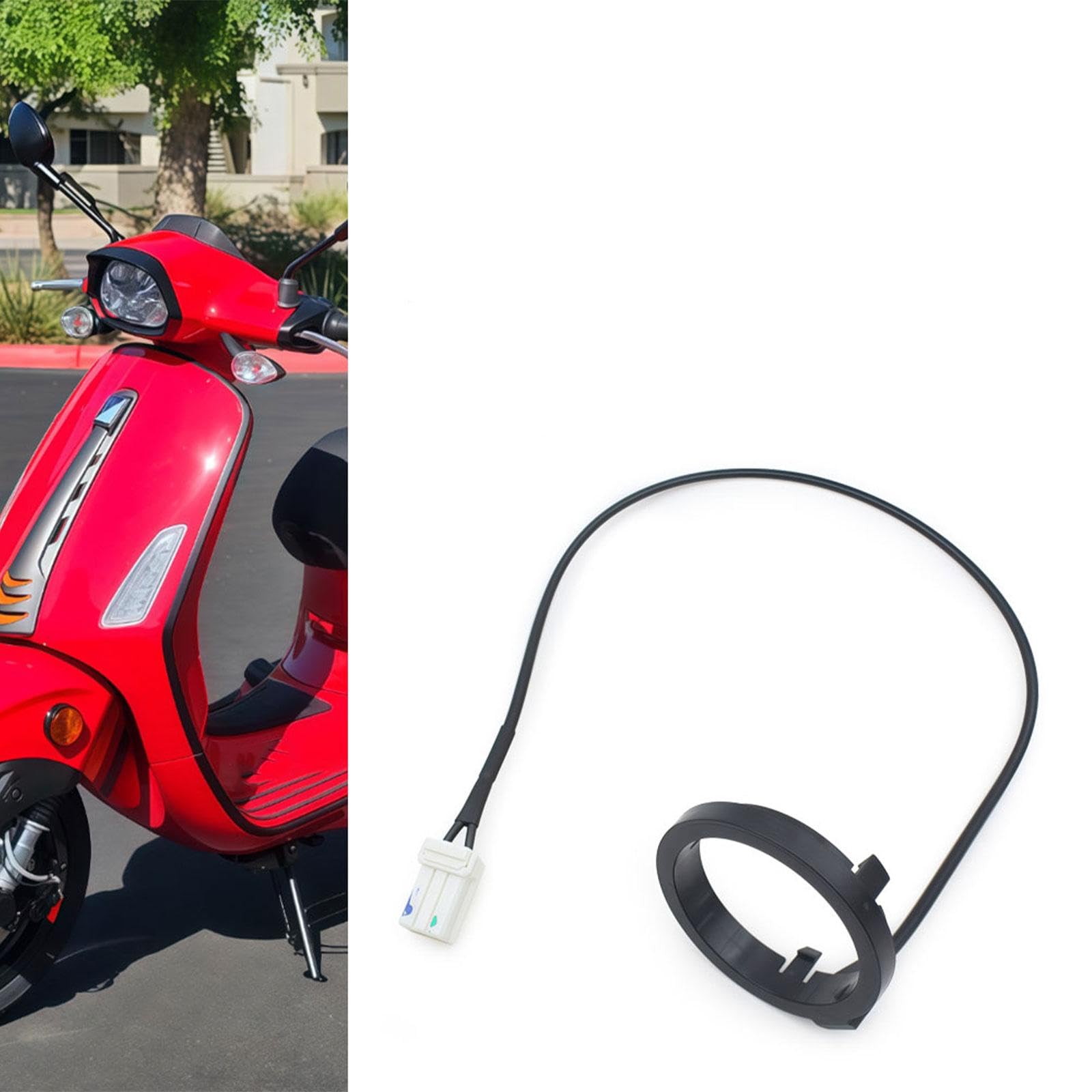 Immobilizer Antenna Anello Induzione Chiave Lettore Avviamento Sostituzione Componenti Scooter Materiale PP Adatto per Motocicli Uso Quotidiano