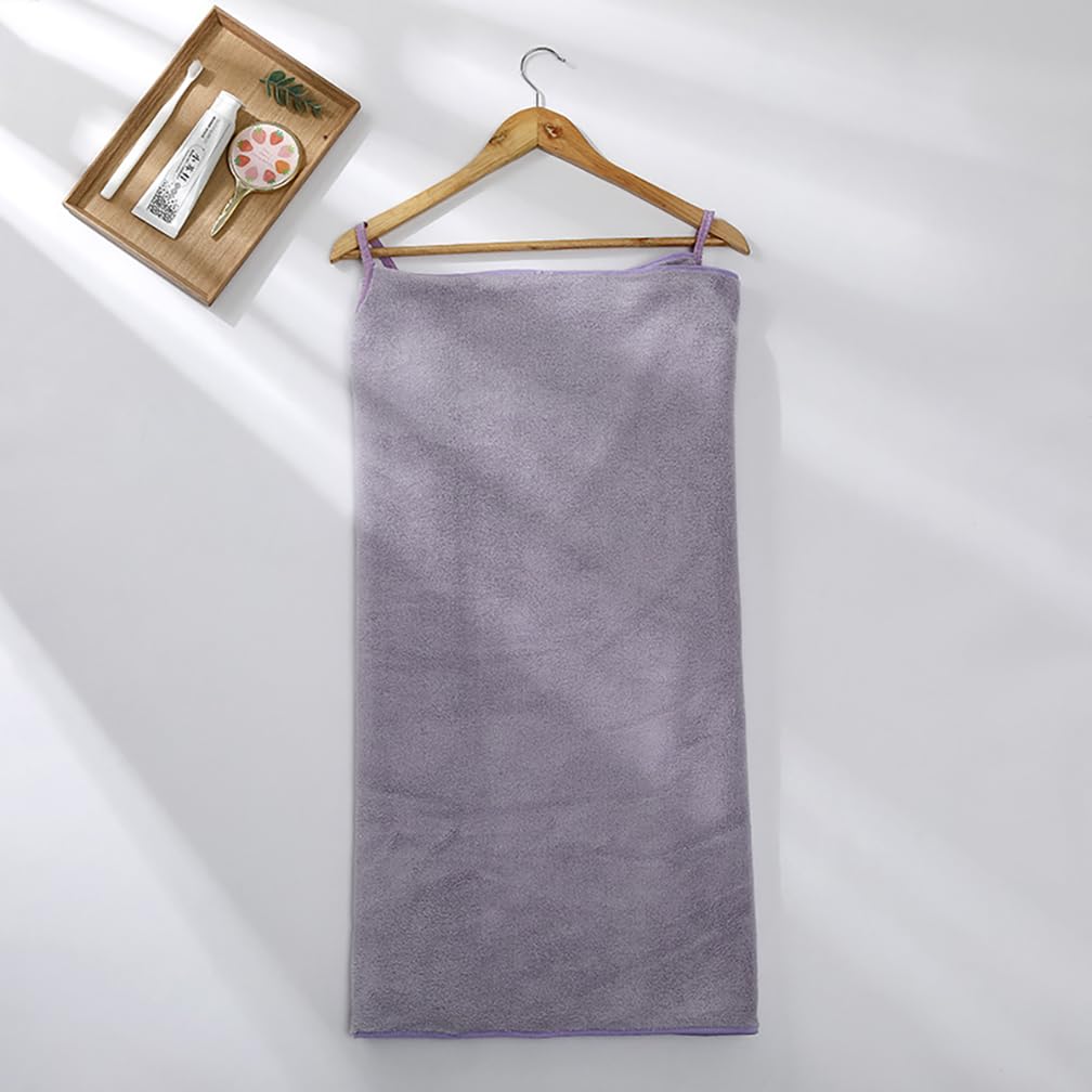 SJTJSPX Bath Wrap Towel Women Bathrobe Wrap For Spa/Shower/Sauna/Beach/Hotel/Gym Sling Bath Dress Towels Wrap Super Absorbent Bath Robe Sarong Towel Shower Skirt Towelling Robe Cover-Up - Image 3