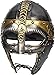 EMPORIO HANDICRAFT Norseman Viking Helmet – Authentic 18-Gauge Steel with Brass Accents – Ideal for Historical Reenactments, Cosplay, and Collectible Display.