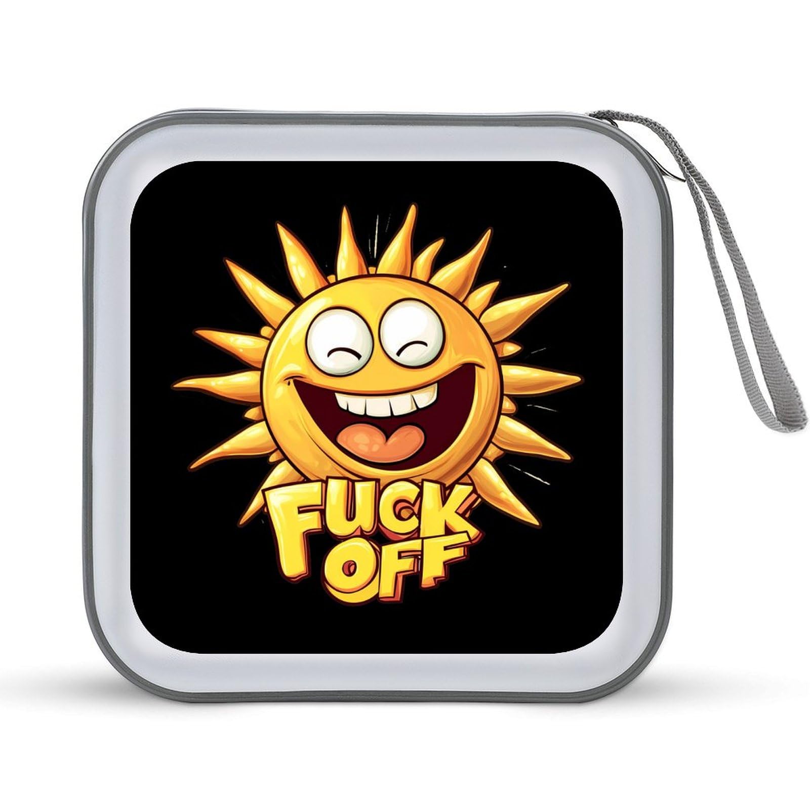 Fuck Off Sunshine CD Case Portable DVD Holder Storage Organizer for Home Travel