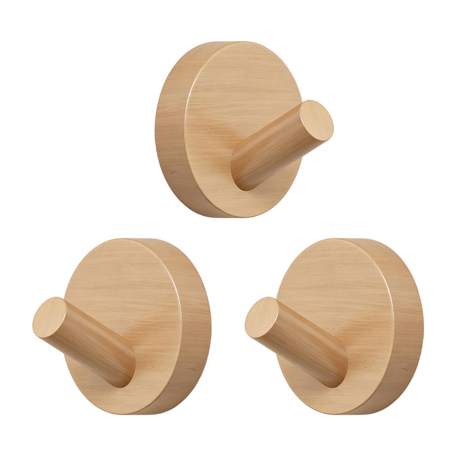 JSGHGDF Sturdy Wood Stick Hook Easy Installation Strong Grip Suitable for Hanging Heavy Items Bathroom Towel Hook