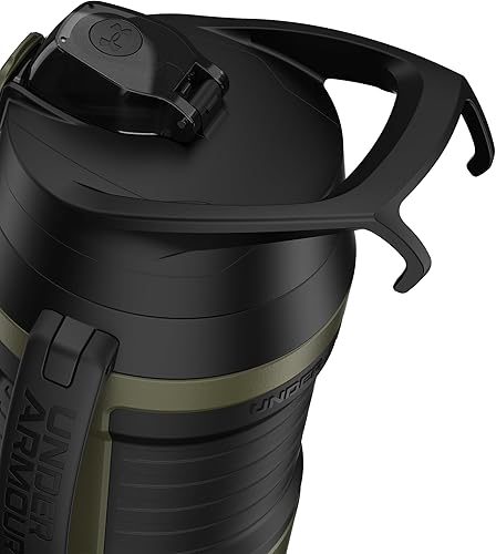 Miniatura 19 de Under Armour - Botella de agua de medio galón con aislamiento, 64 onzas con asa, jarra deportiva, gancho para cerca, resistente a fugas