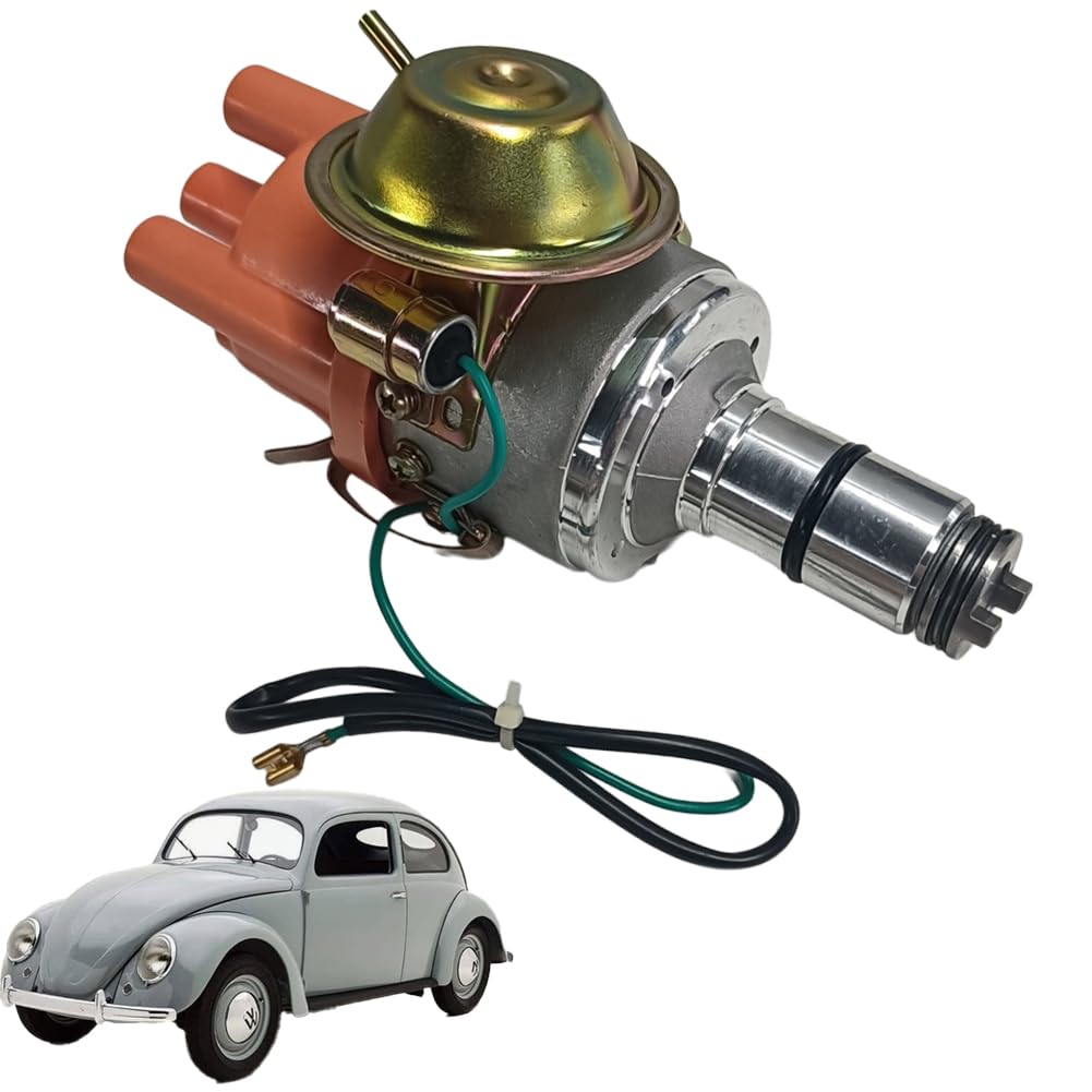 Akcesoriów Samochodowych Pasuje do Beetle 1961-1979 Camper T2 BAY 1968-1979 dystrybutor zaliczki próżniowej z zapłonem wymień 0231170034 Elektroniczny Dystrybutor Zapłonu