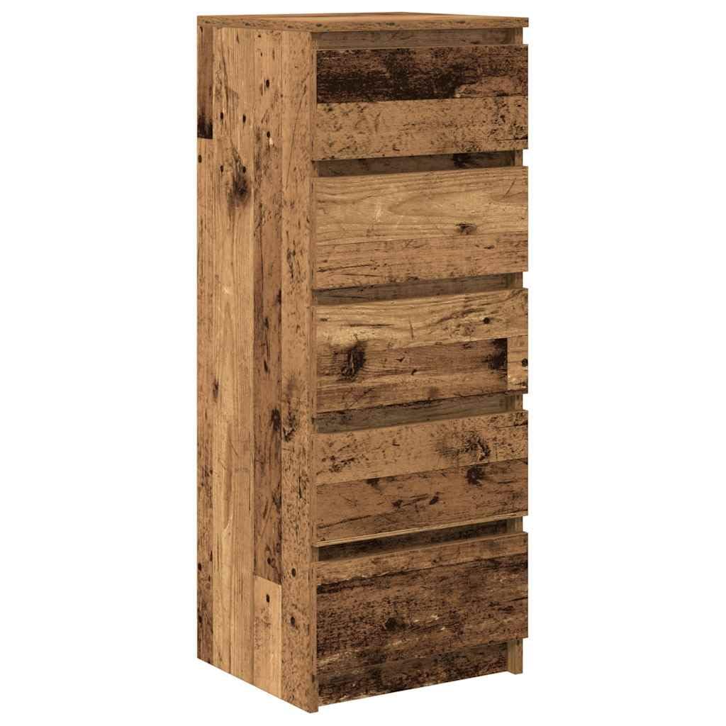 vidaXL Credenza con Cassetti Legno Antico 37,5x35x99 cm in Truciolato, armadietto, Armadio credenza, Armadio corridoio, Armadio Buffet, Armadio Cucina