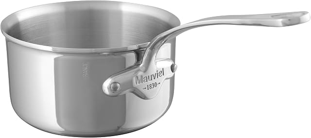 Mauviel M'Cook 12 cm Stainless Steel Saucepan with Cast Stainless Steel Handle and 2.6 mm Thick