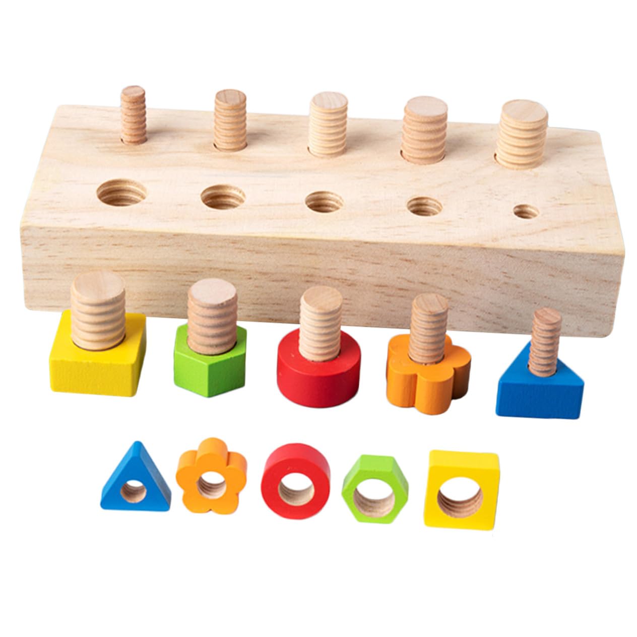 SUPVOX Juguete de Formas de Madera 1 Juego para Educación Temprana