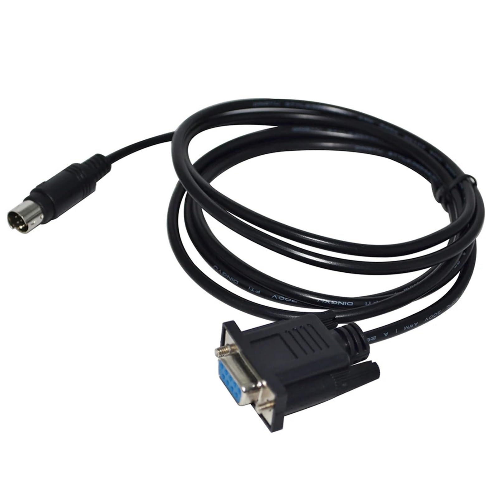 Kabel adaptera szeregowego ze złączem męskim, kabel RS232 DB9 żeński na męski Mini Din 8 Wiele rozmiarów (5 m)(5m)