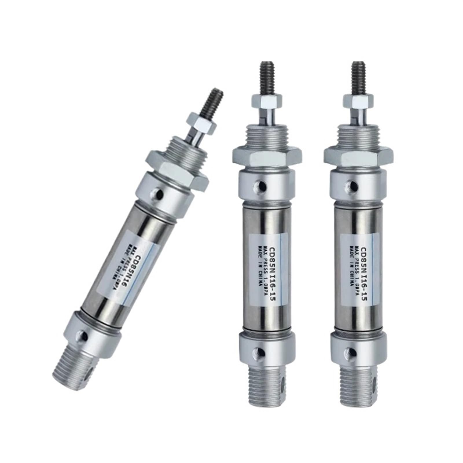Cilindro neumático de aire CD85N mini de doble efecto y acero inoxidable 12mm
