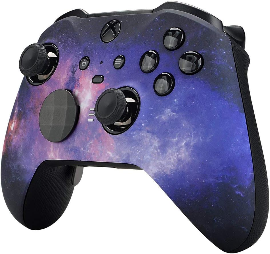 Space Custom Modded Controller Compatible with Xbox One Elite Series 2 Soft Touch Finish for All Shooter Games MW BO4 : Video Games