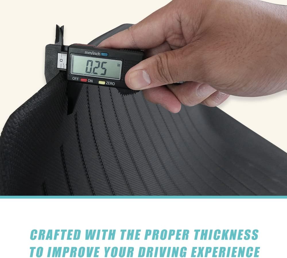 BestEvMod All Weather Floor Mats Compatible with Kia EV6 2022-2024 2025 Accessories XPE High Temperature Resistance Odorless Waterproof Floor Liner 1st & 2nd Row Set - Image 3