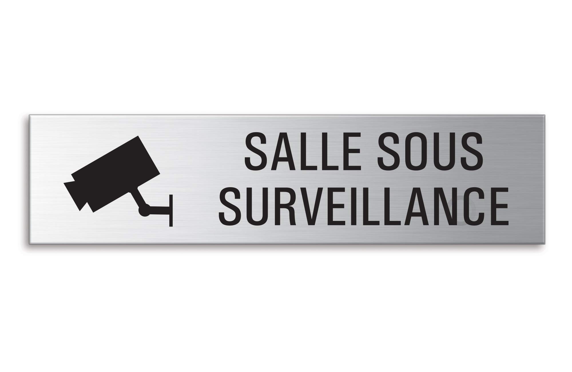Stainless Steel 'CCTV In Operation' Door Sign - 160x40mm, Self-Adhesive, Made In Germany - View #8