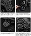 ACEXIER Tactical Helmet Rail Adapter for Headset Sound Pick up Noise Reduction Headset Airsoft Hunting Shooting Headphone (Black)
