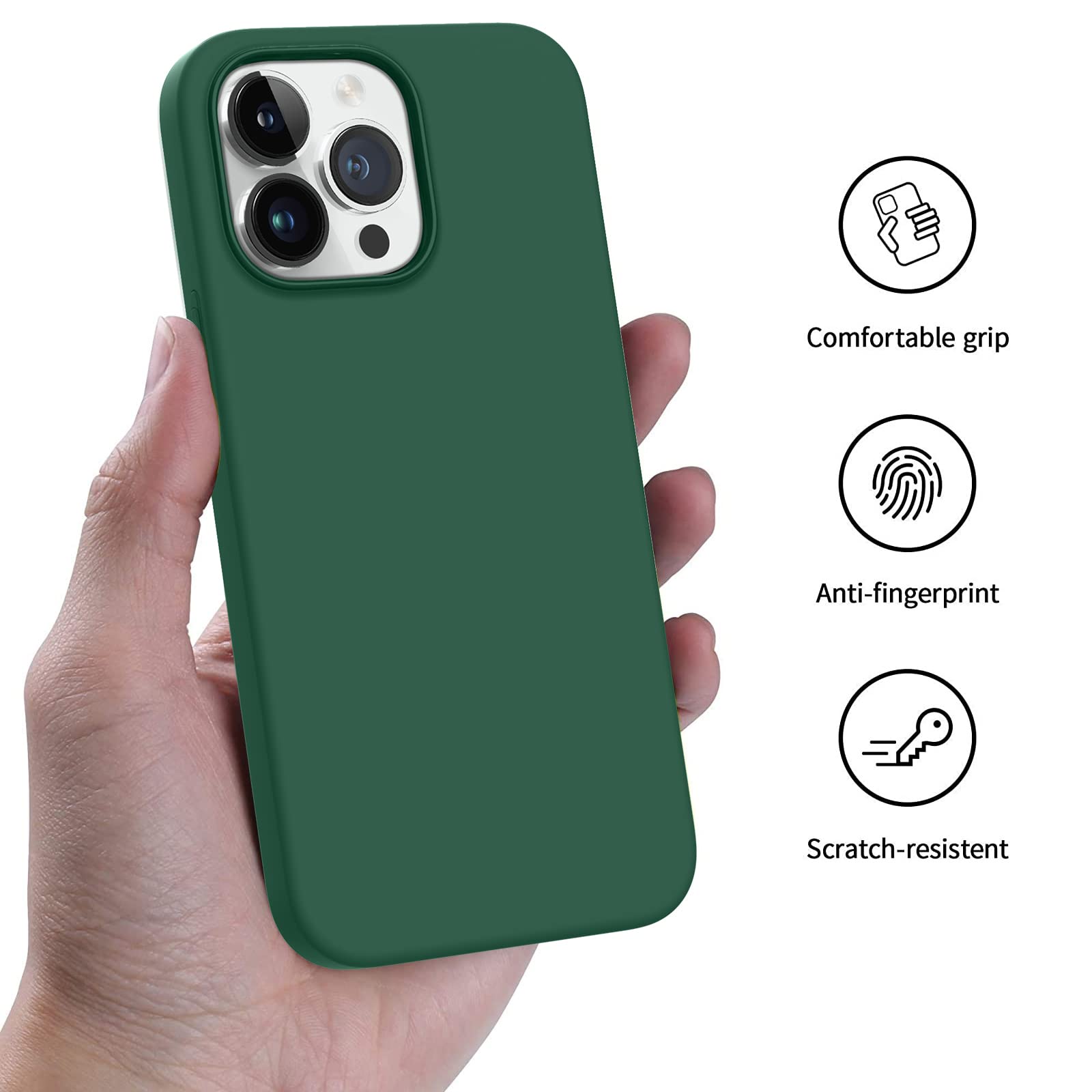 Handyhülle Für IPhone 13 Pro – Magnetisch, Stoßfest & Mit MagSafe, Militärischer Schutz, Alpingrün