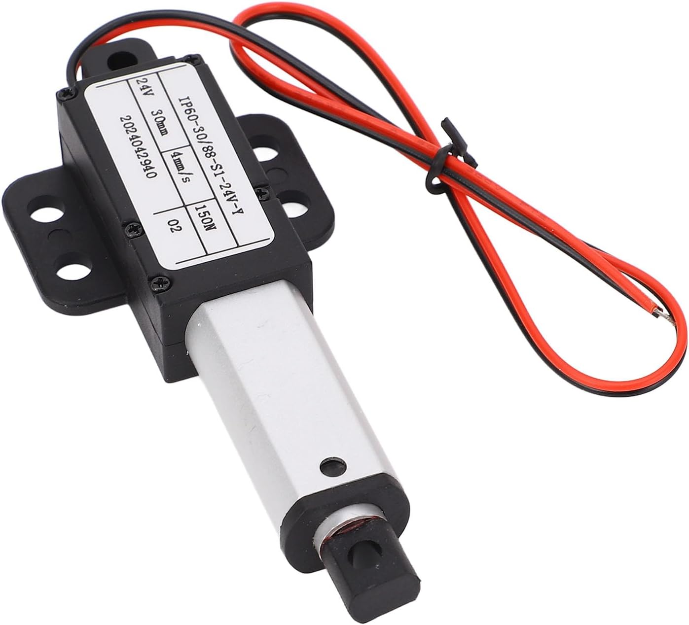 Electric Mini Actuator DC24V with Wing 30mm Stroke Linear Motion for Robot Sweep Machine Machinery