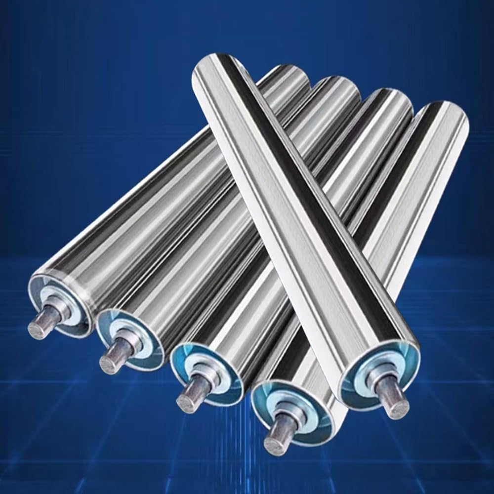 Rouleaux de convoyage, Lot de 5 rouleaux convoyeur, diamètre 1", 1, 5", 2", 2, 4"(Dia 50mm(2"),L 600 mm(23.6"))