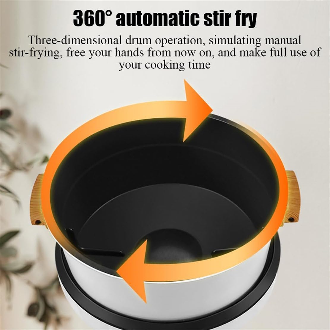 8L Commercial Food Processor, Intelligent Automatic Cooking Machine for Family Events, 3D All-Round Heating Pick Up Food Automatically