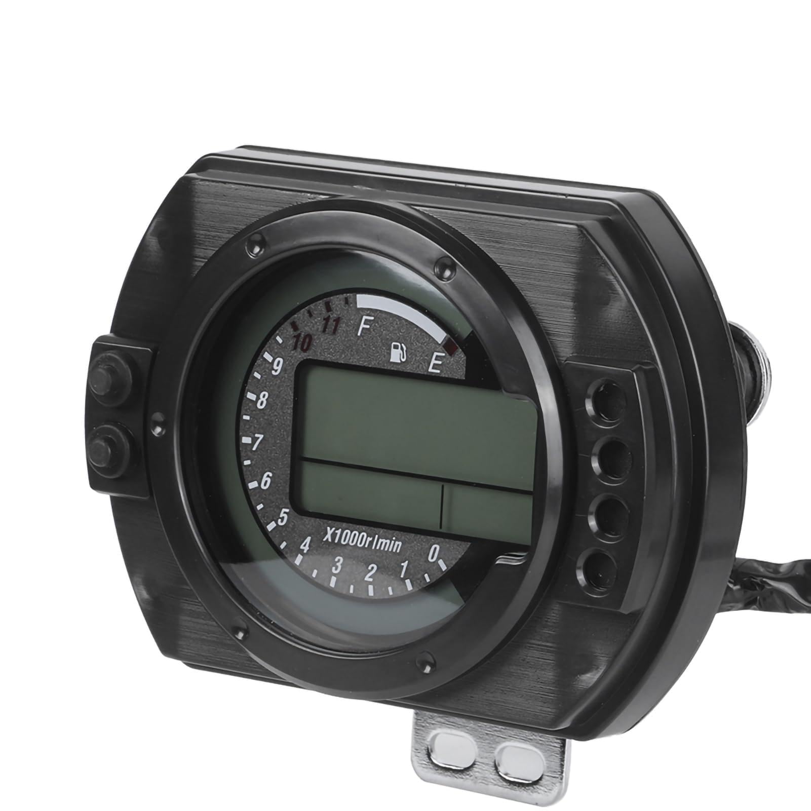 Tbest Odómetro LCD para Motocicleta con Visualización de Velocidad