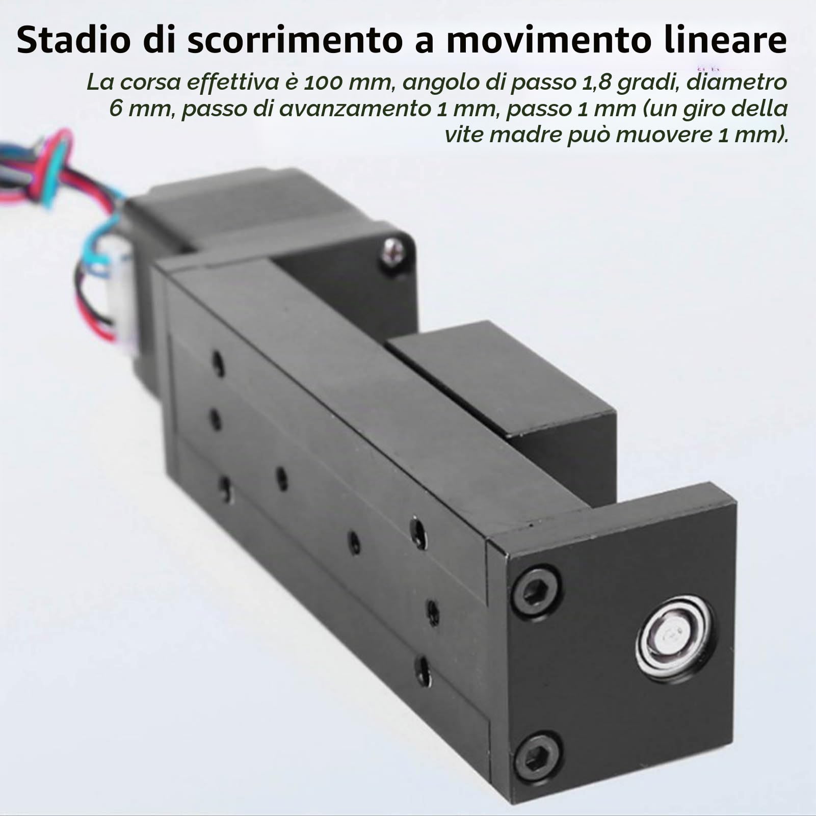 Tavola di Scorrimento Lineare, Attuatore a Stadio Lineare da 150mm Vite a Forma di T Fase di Movimento Lineare a Guida Singola per Assi X Y Z, Fase di Guida Lineare