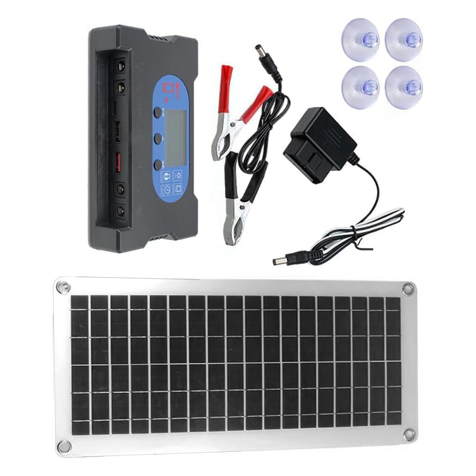 Alimentatore solare per auto da 20 W con uscita 10A e temperatura elevata per batterie agli acidi da 12 V Smart Car Battery Device