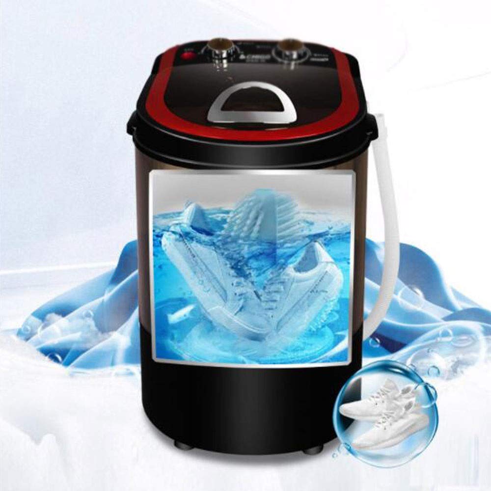 WolFum Waschmaschine kann 3 kg Kleidung waschen + 120 W Leistung, 2 kg Dehydrierung, Einzelwanne, Toplader, Waschmaschine und Trockner, Schuhwaschmaschine